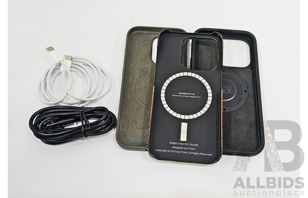 Apple (A3102) 6.1-Inch LTE 128GB IPhone 15 Pro (White Titanium)