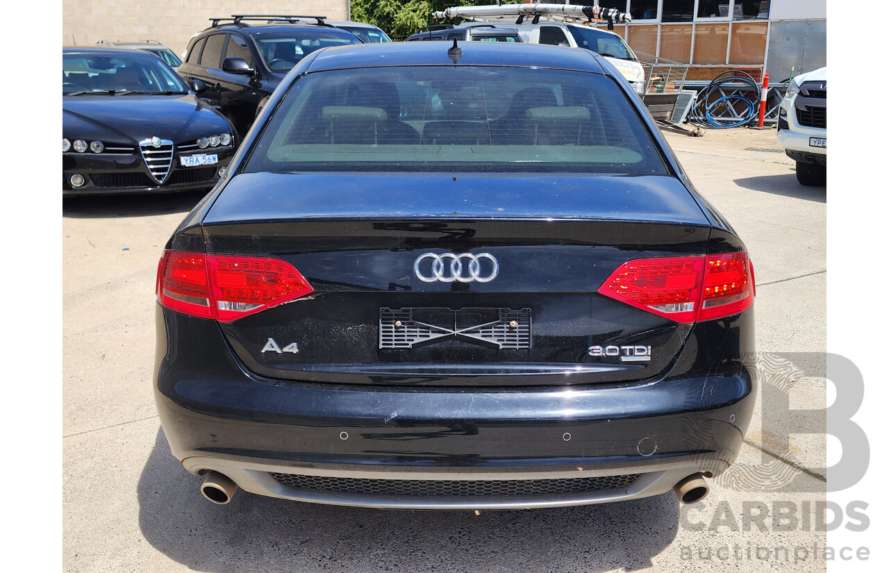 5/2010 Audi A4 3.0 TDI Quattro B8 (8K) MY11 4d Sedan Black 3.0L