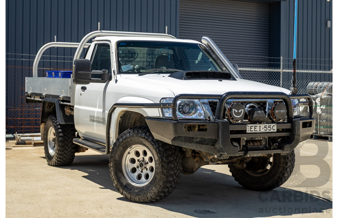 3/2009 Nissan Patrol DX (4x4) GU MY08 Leaf C/Chas White Turbo Diesel 3.0L