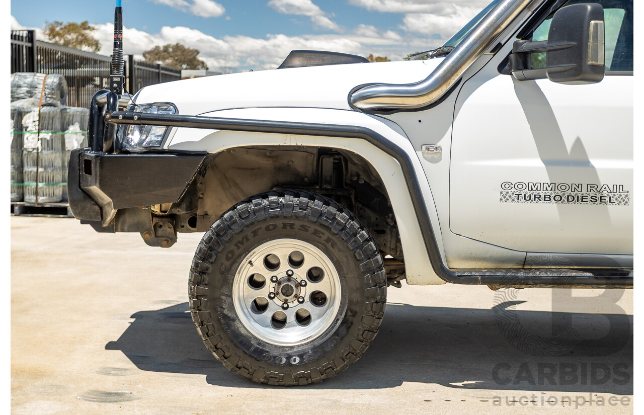 3/2009 Nissan Patrol DX (4x4) GU MY08 Leaf C/Chas White Turbo Diesel 3.0L