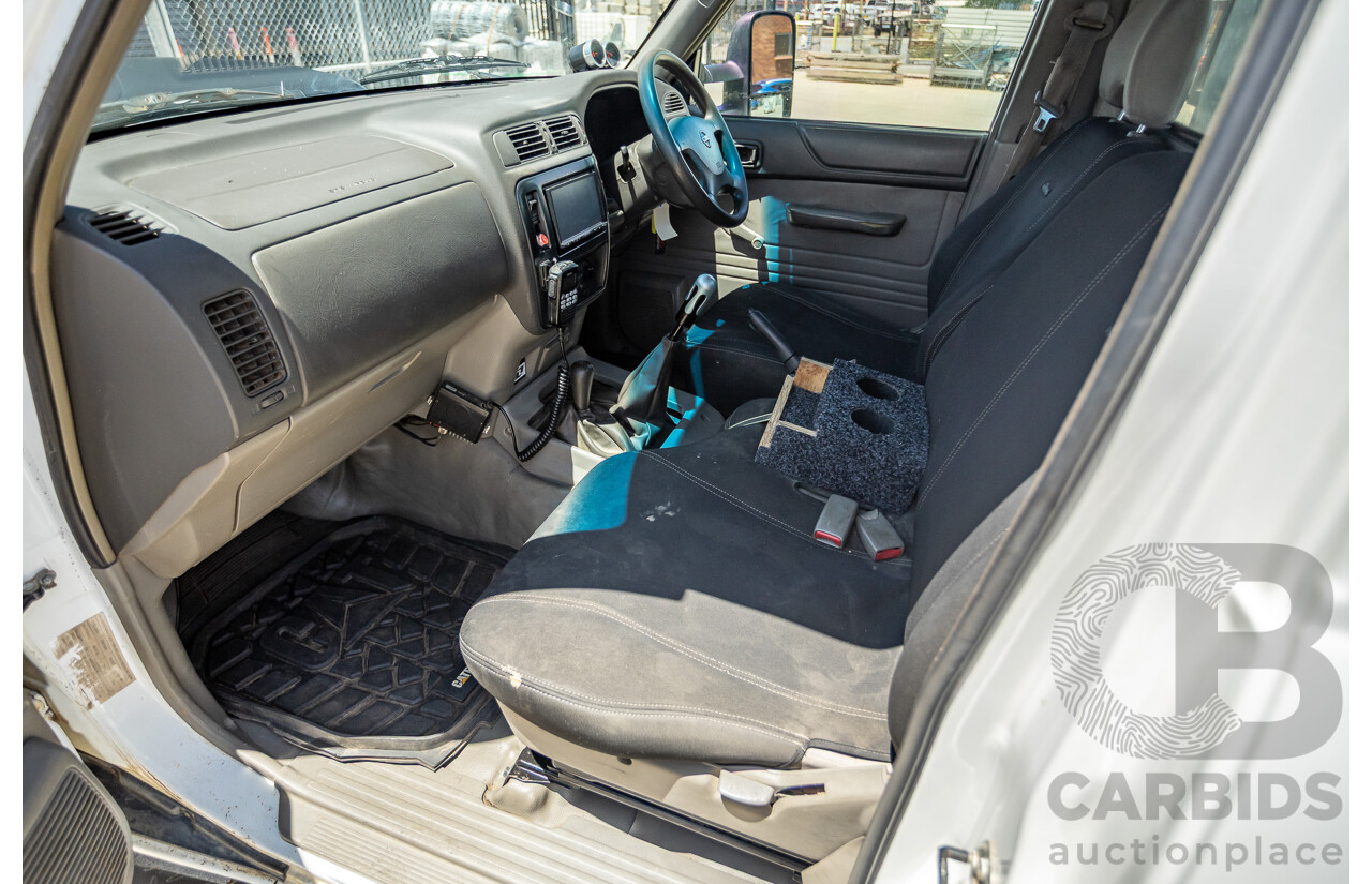 3/2009 Nissan Patrol DX (4x4) GU MY08 Leaf C/Chas White Turbo Diesel 3.0L