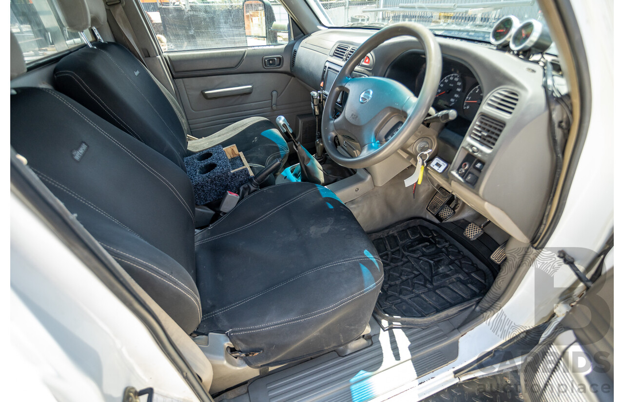 3/2009 Nissan Patrol DX (4x4) GU MY08 Leaf C/Chas White Turbo Diesel 3.0L