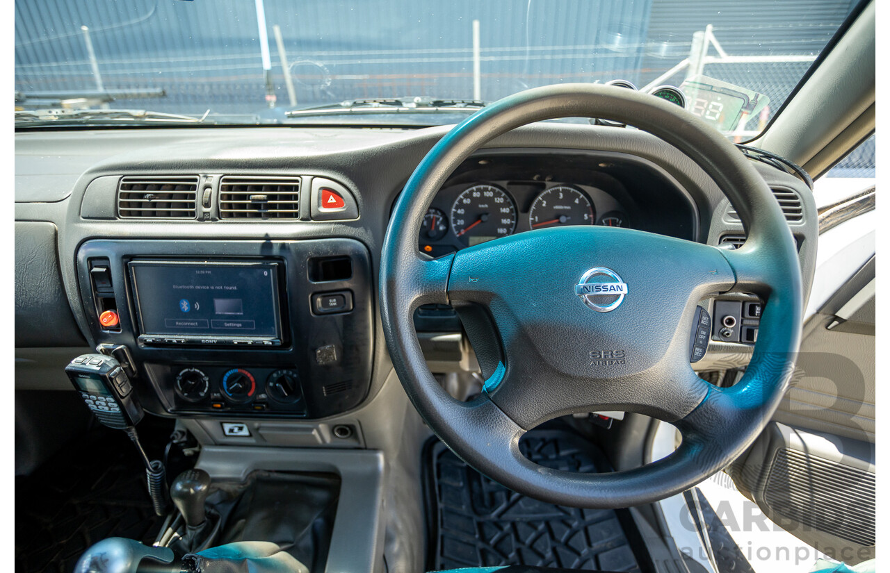 3/2009 Nissan Patrol DX (4x4) GU MY08 Leaf C/Chas White Turbo Diesel 3.0L