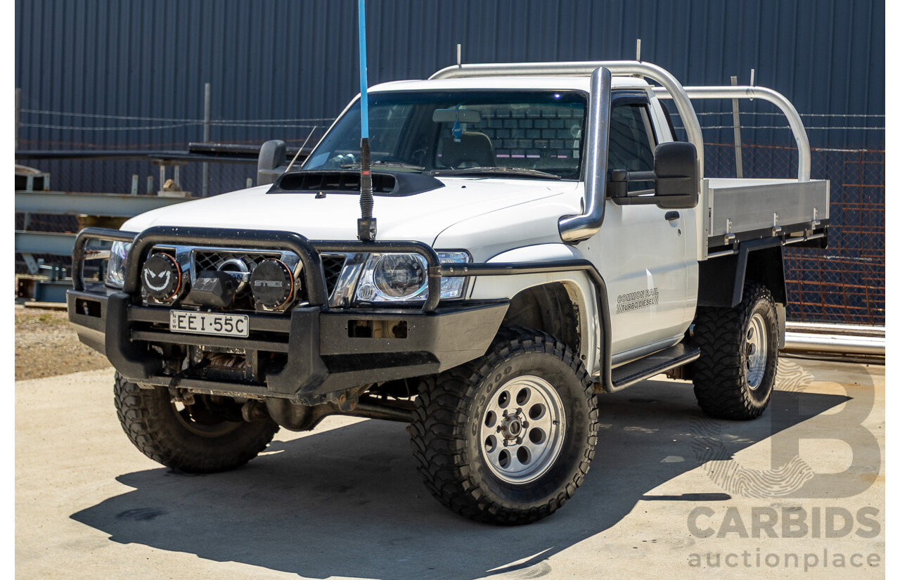 3/2009 Nissan Patrol DX (4x4) GU MY08 Leaf C/Chas White Turbo Diesel 3.0L
