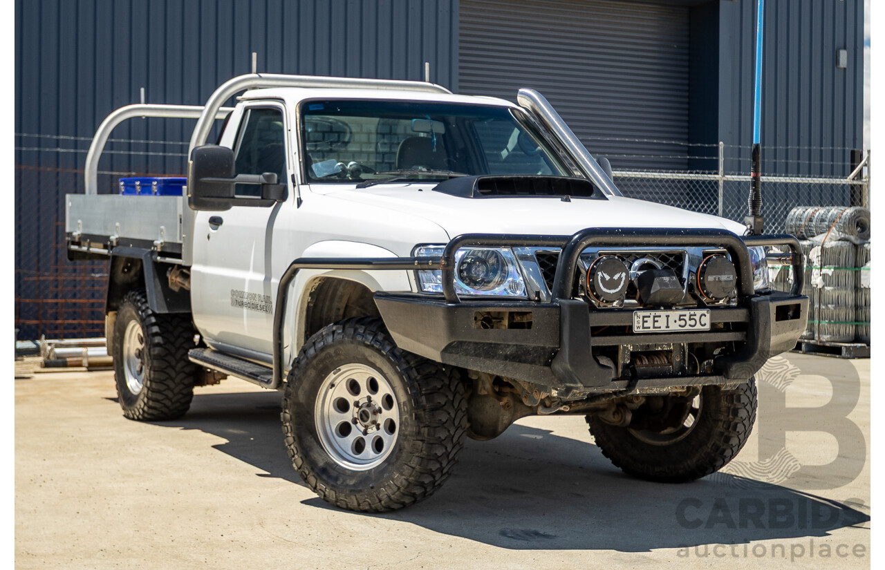 3/2009 Nissan Patrol DX (4x4) GU MY08 Leaf C/Chas White Turbo Diesel 3.0L