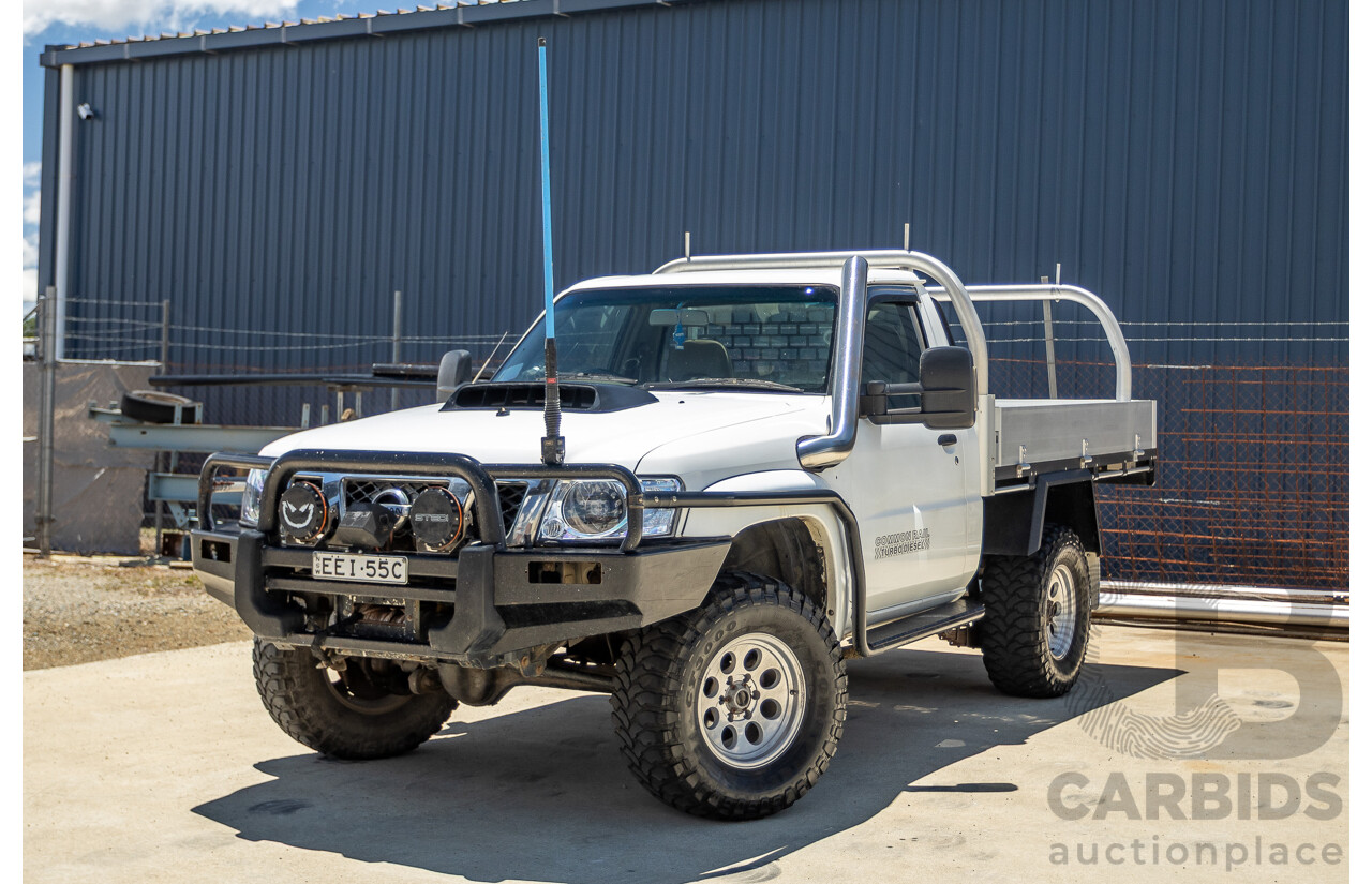 3/2009 Nissan Patrol DX (4x4) GU MY08 Leaf C/Chas White Turbo Diesel 3.0L