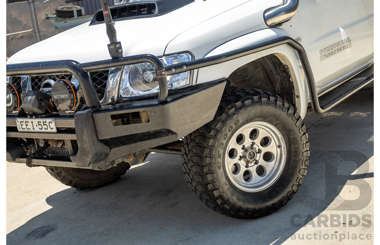 3/2009 Nissan Patrol DX (4x4) GU MY08 Leaf C/Chas White Turbo Diesel 3.0L