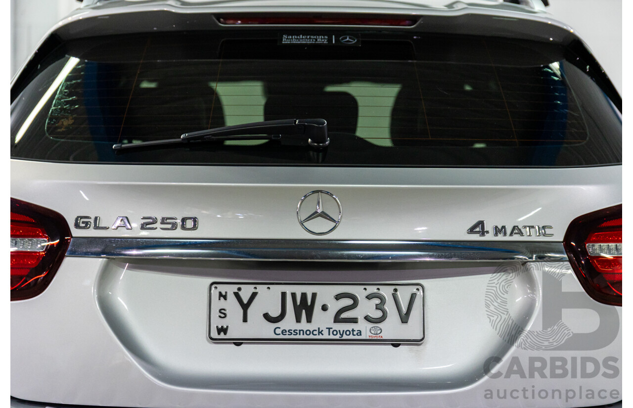 07/2017 Mercedes-Benz GLA 250 4MATIC (AWD) X156 MY18 4d Wagon Polar Silver Metallic Turbo 2.0L