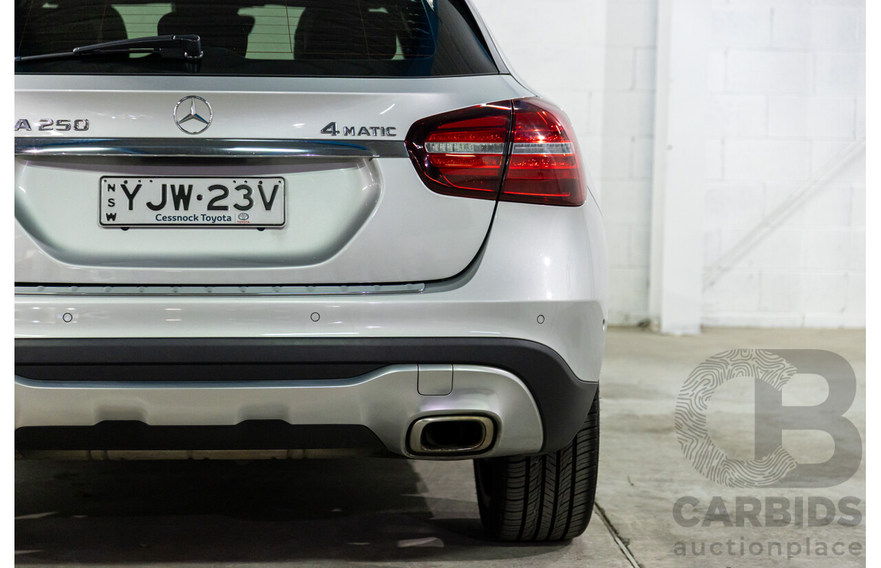 07/2017 Mercedes-Benz GLA 250 4MATIC (AWD) X156 MY18 4d Wagon Polar Silver Metallic Turbo 2.0L
