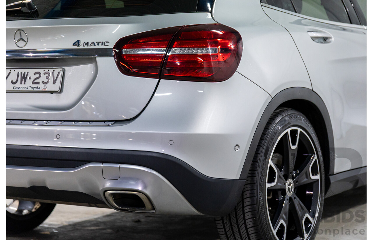 07/2017 Mercedes-Benz GLA 250 4MATIC (AWD) X156 MY18 4d Wagon Polar Silver Metallic Turbo 2.0L