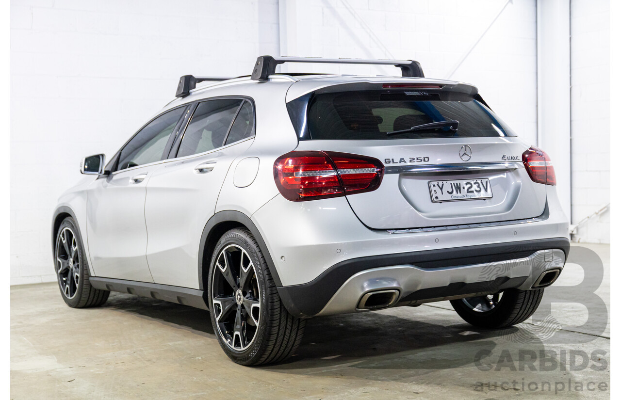 07/2017 Mercedes-Benz GLA 250 4MATIC (AWD) X156 MY18 4d Wagon Polar Silver Metallic Turbo 2.0L