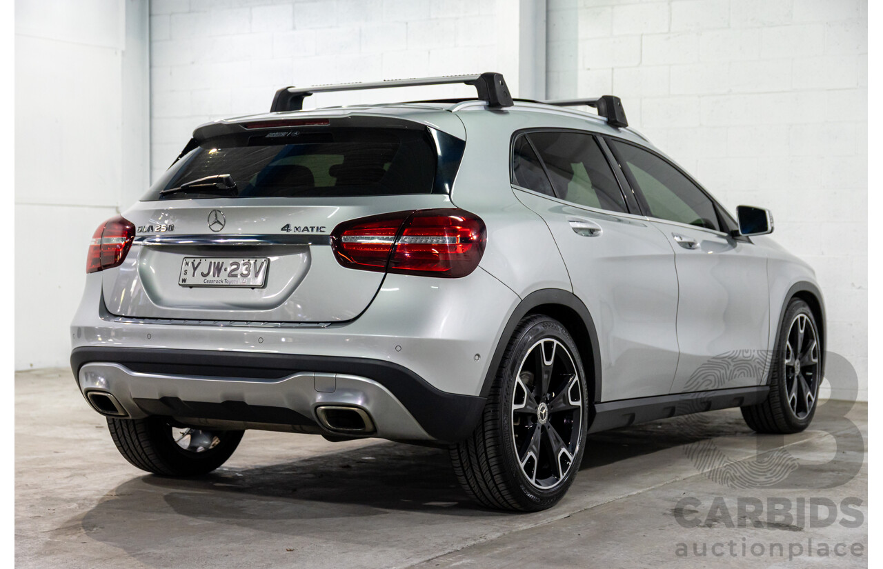07/2017 Mercedes-Benz GLA 250 4MATIC (AWD) X156 MY18 4d Wagon Polar Silver Metallic Turbo 2.0L