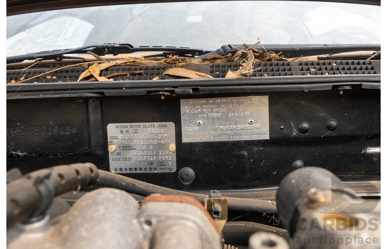 3/1998 Nissan Pulsar 4d Sedan 1.6L