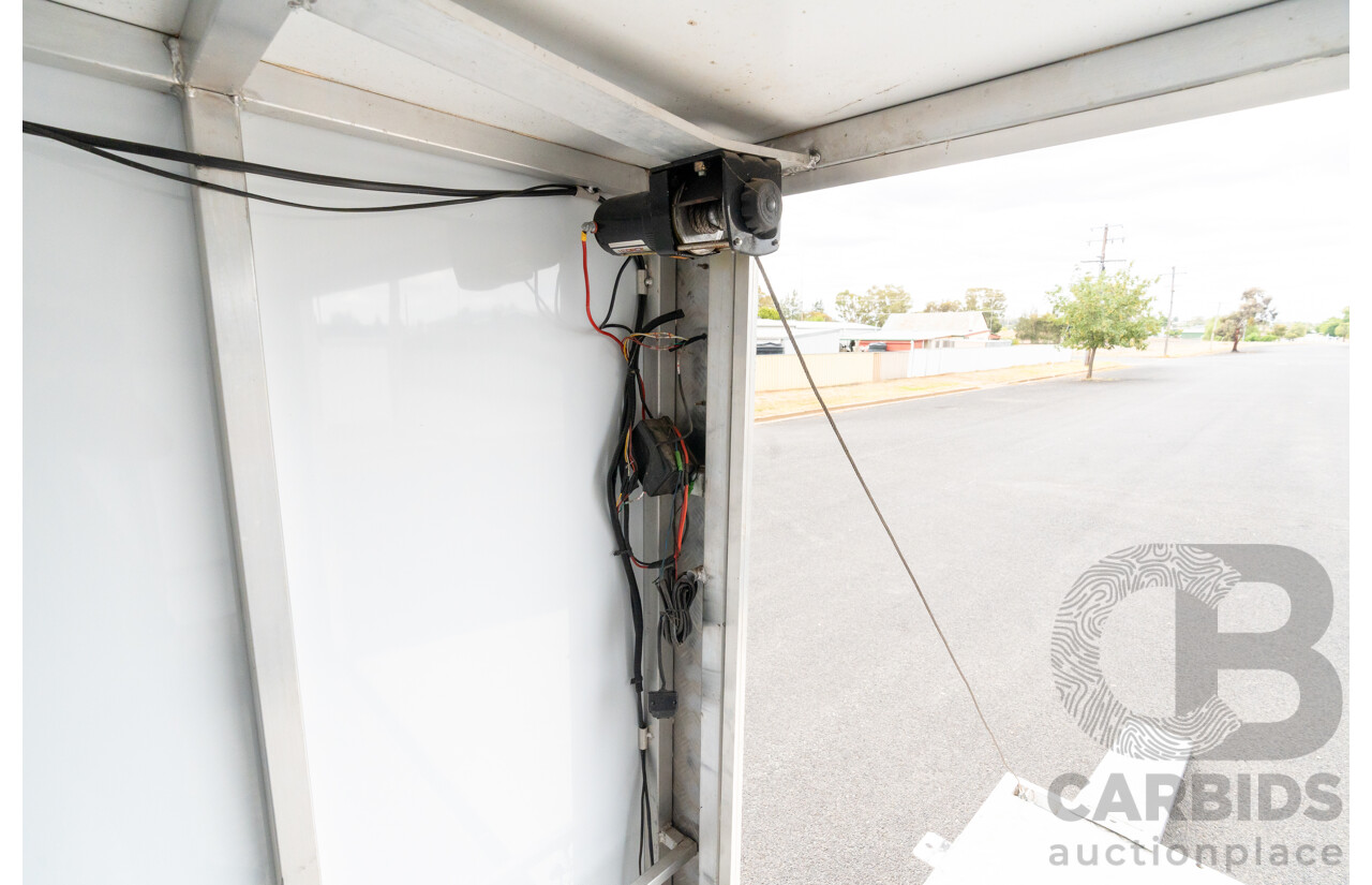 01/2014 All Star Metal Fabrication 'The Pig'  Enclosed Vehicle Trailer with Electric Tailgate & Solar