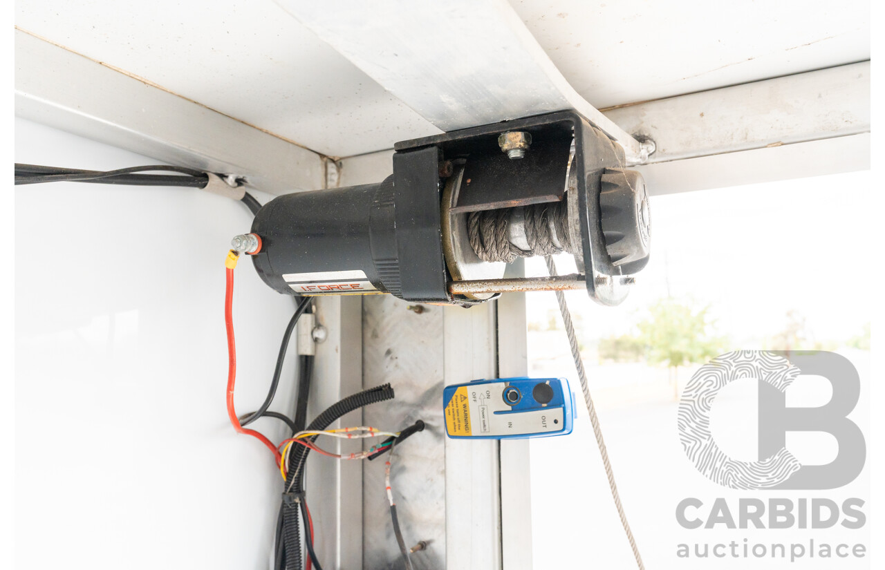 01/2014 All Star Metal Fabrication 'The Pig'  Enclosed Vehicle Trailer with Electric Tailgate & Solar