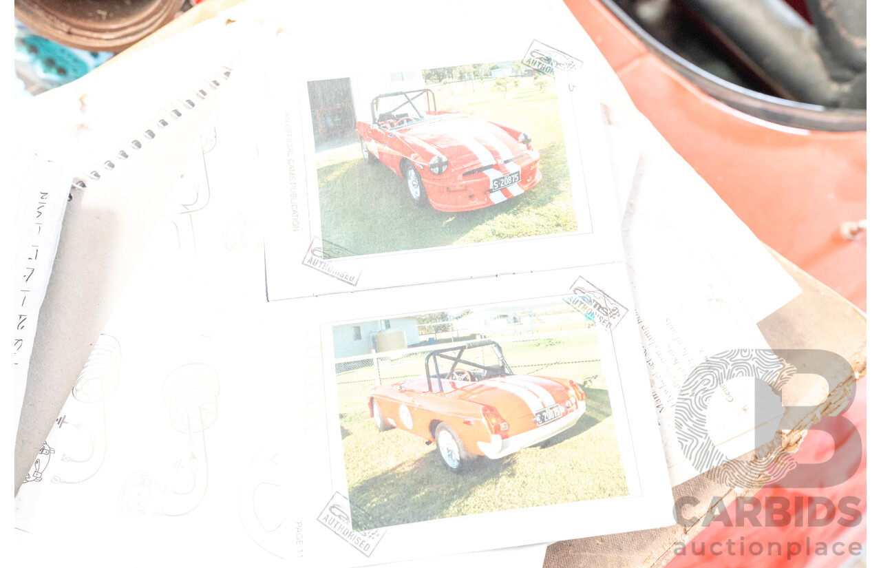 2/1977 British Leyland M.G. MGB 2d Roadster Red 1.8L - Modified and CAMS Logbooked for Hillclimb / Rally