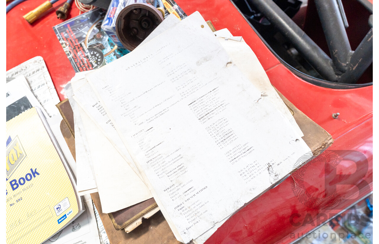 2/1977 British Leyland M.G. MGB 2d Roadster Red 1.8L - Modified and CAMS Logbooked for Hillclimb / Rally