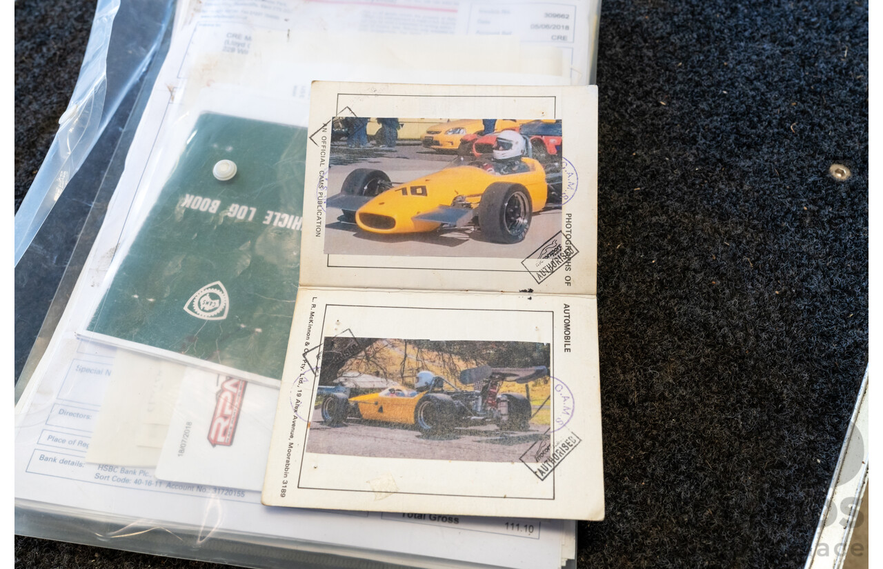 Circa 1969 Renmax F2/BN3 Race Car Yellow Alfa Romeo 1.6L - CAMS Logbooked