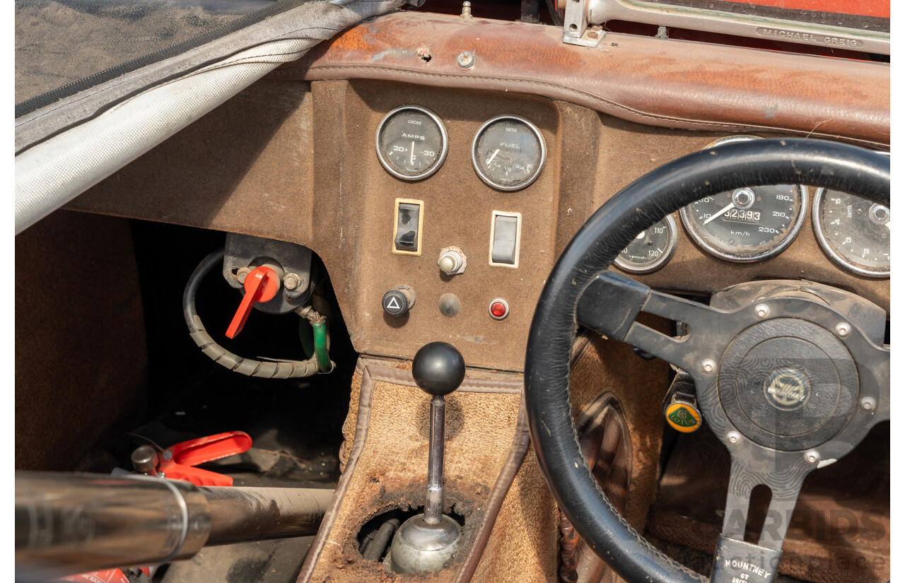 01/1978 Lotus Seven Mk4 (Steel Brothers New Zealand) 2d Roadster Red 1.6L - CAMS Logbooked