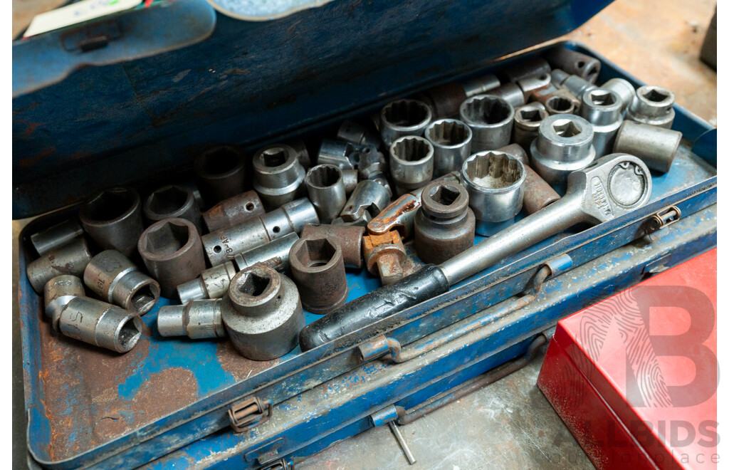 Collection of Four Assorted Socket Sets in Metal Cases
