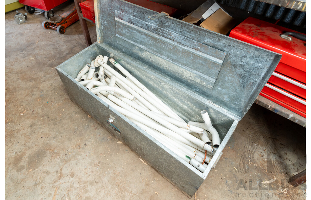 Large Lockable Galvanized Craftech Toolbox