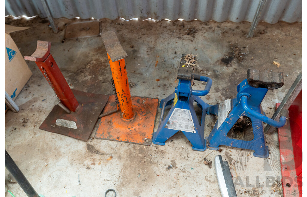 Collection of Four Workshop Jack Stands