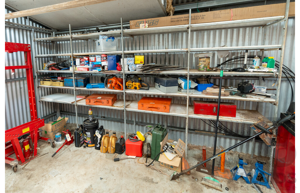 Metal Five Tier Work Shop Shelving