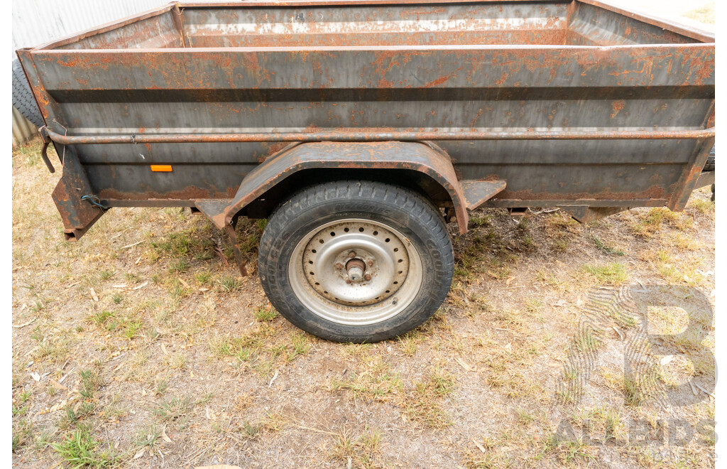 Circa 1988 7x4 High Side Box Trailer