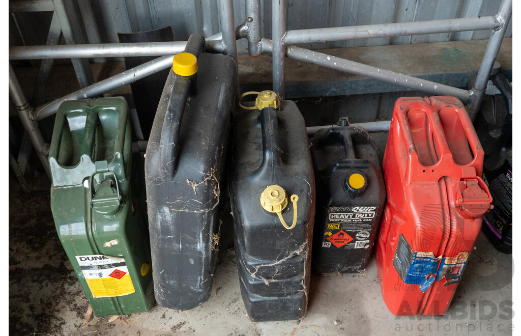 Collection of Four Jerry Cans