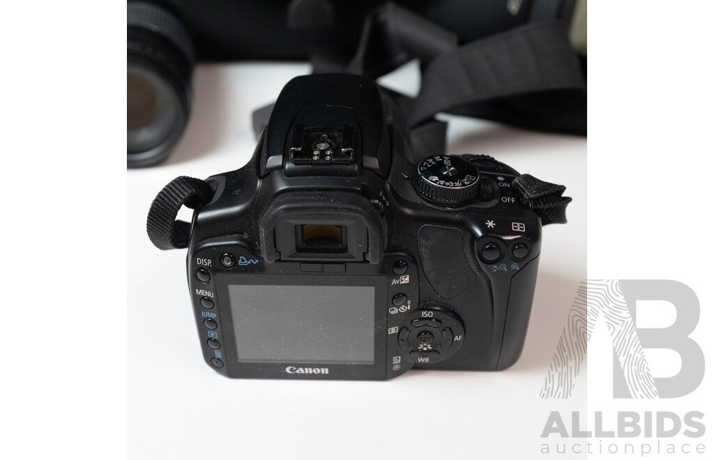 Canon EOS 400D Digital SLR Camera Kit with Canon Lenses, Speedlite Flash and Carry Bag