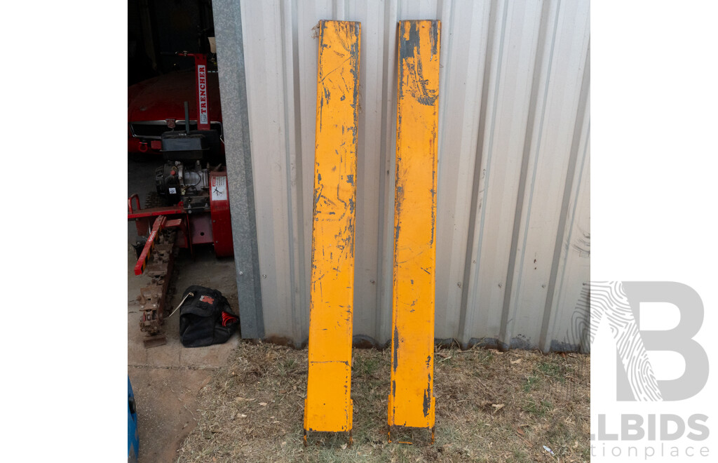 Pair of 1500mm Steel Forklift Slippers