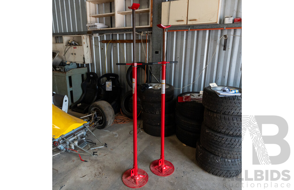 Pair of 750 Kg Adjustable Under Hoist Stands
