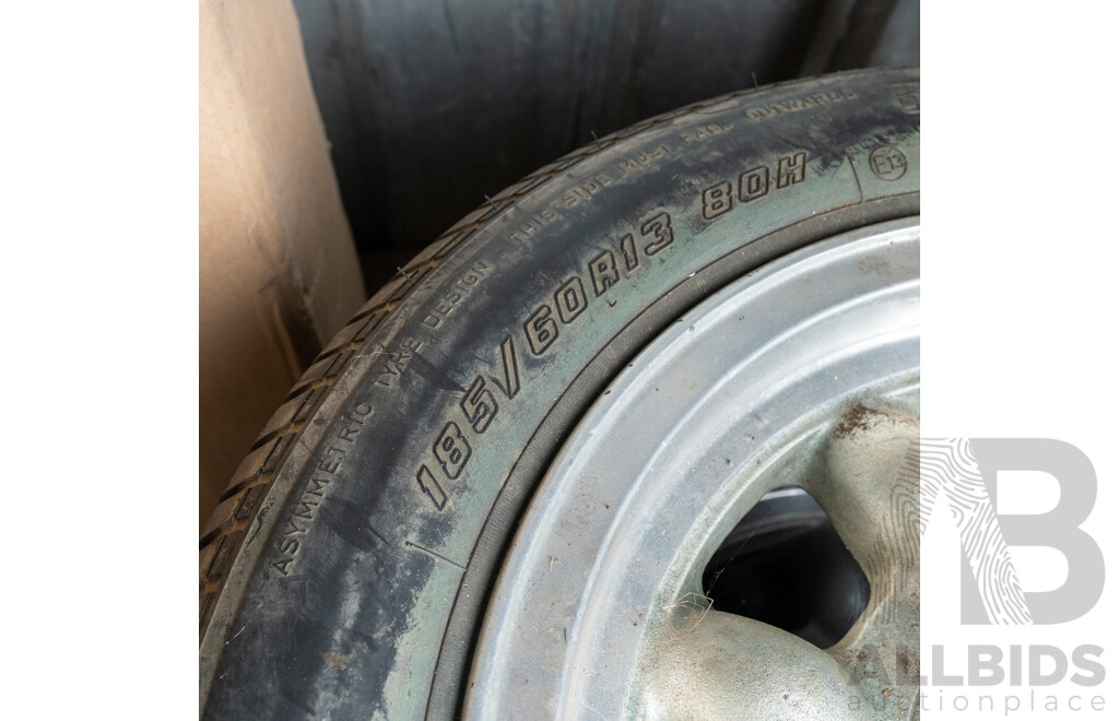 Set of Four 13 Inch ROH Alloy Wheels 185/60/13 4 X 108