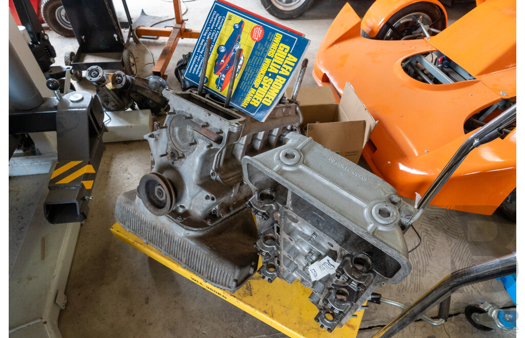 Alfa Romeo Engine Block and Partial Cylinder Head DOHC, Suits Wrennmax