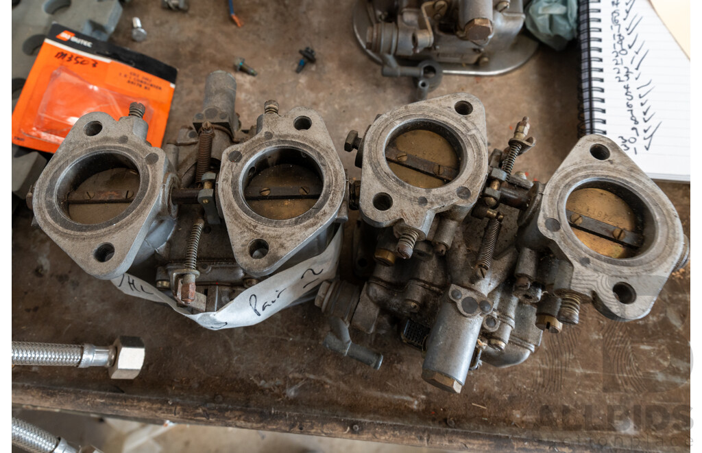 Pair of DELLORTO DHLA40 Carburetors