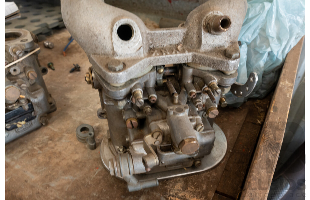 Pair of DELLORTO DHLA45 Carburetors with Lynx Attachment