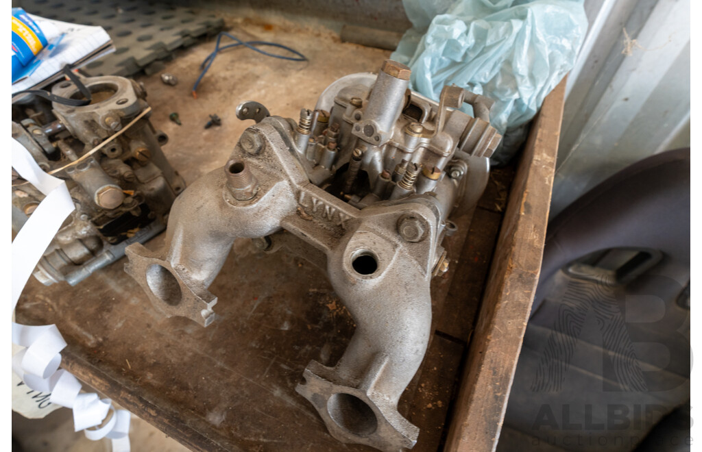 Pair of DELLORTO DHLA45 Carburetors with Lynx Attachment