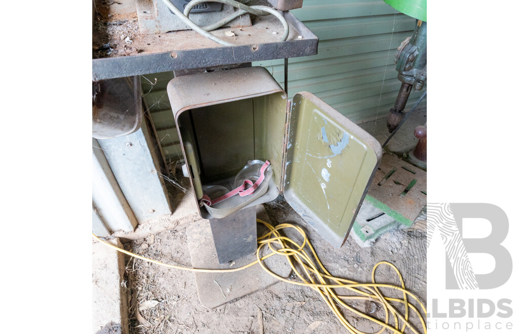 Seen Mean Model No SM1216 Heavy Duty Ball Bearing Electric Bench Grinder