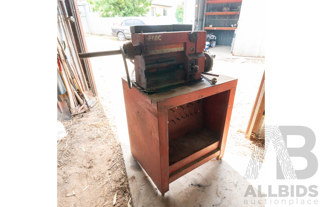 FMC B-601 Break Lathe on Bench