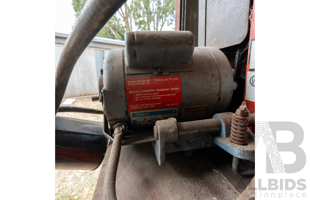 FMC B-601 Break Lathe on Bench