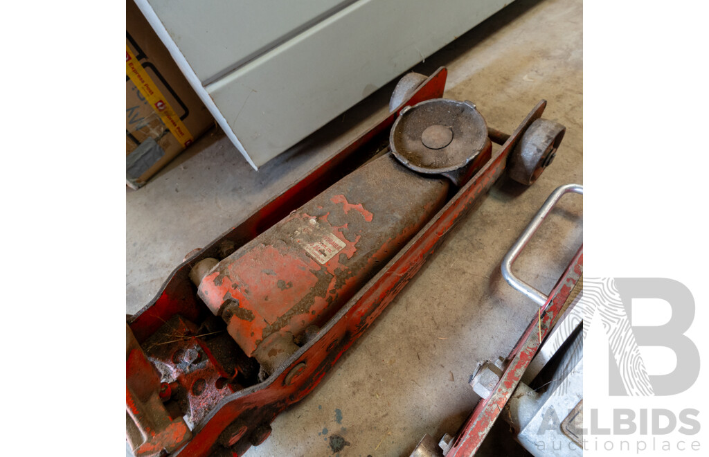 Pair of Workshop Trolley Jacks