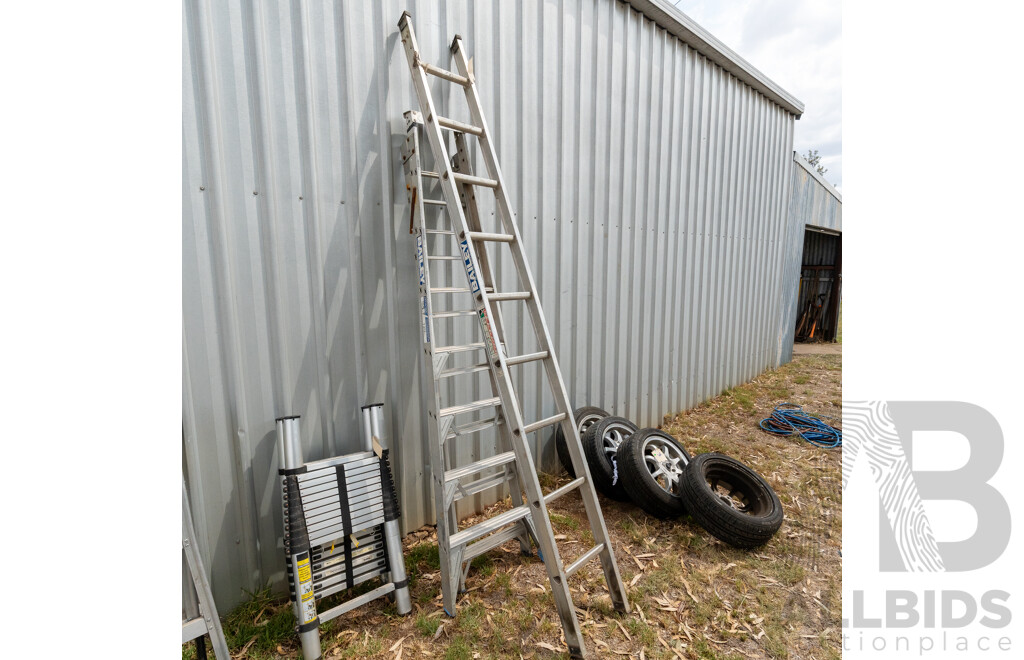 Bailey Alloy A Frame Ladder and Roofers Ladder