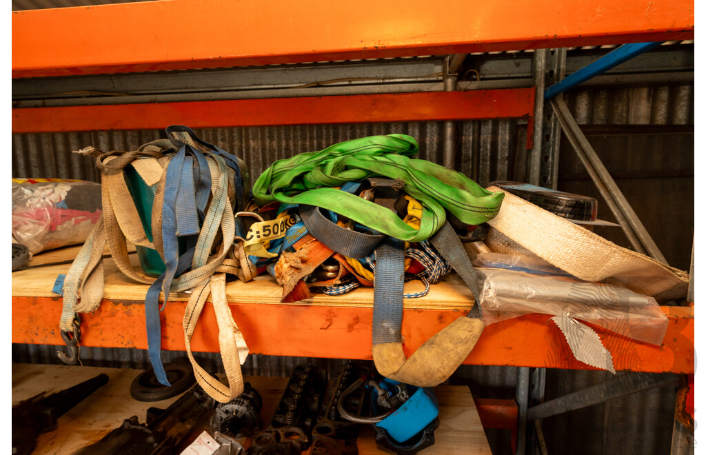 Large Assortment of Ratchet and Tie Down Straps