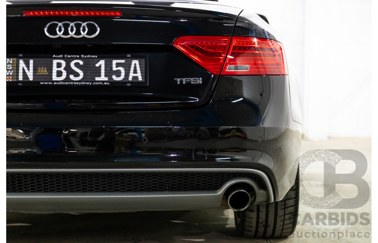 3/2015 Audi A5 S-Line 1.8 TFSI 8T MY15 2d Cabriolet Mythos Black Metallic Turbo 1.8L