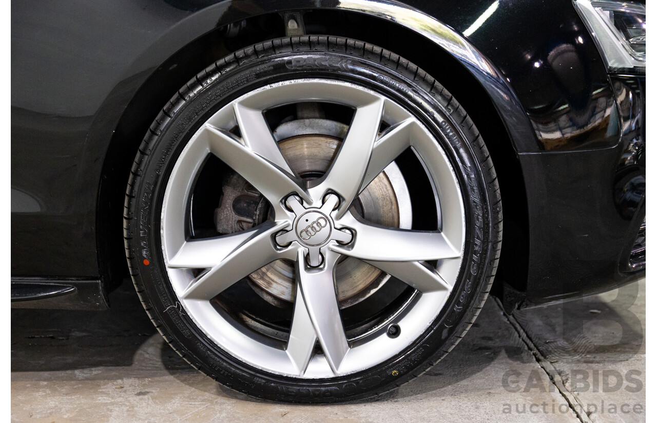 3/2015 Audi A5 S-Line 1.8 TFSI 8T MY15 2d Cabriolet Mythos Black Metallic Turbo 1.8L