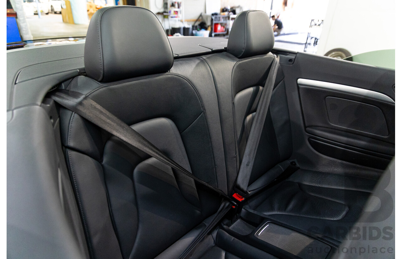 3/2015 Audi A5 S-Line 1.8 TFSI 8T MY15 2d Cabriolet Mythos Black Metallic Turbo 1.8L