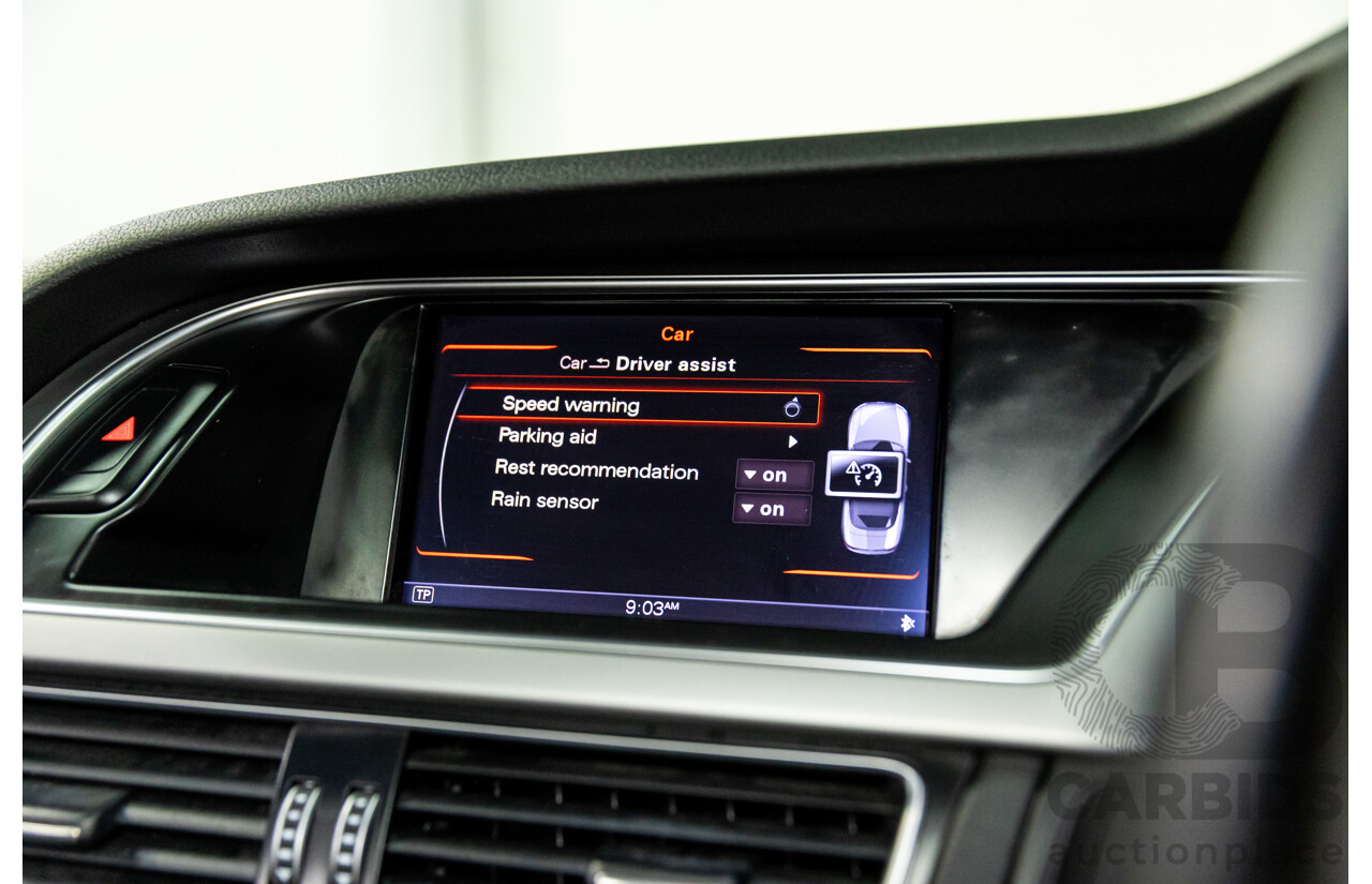 3/2015 Audi A5 S-Line 1.8 TFSI 8T MY15 2d Cabriolet Mythos Black Metallic Turbo 1.8L