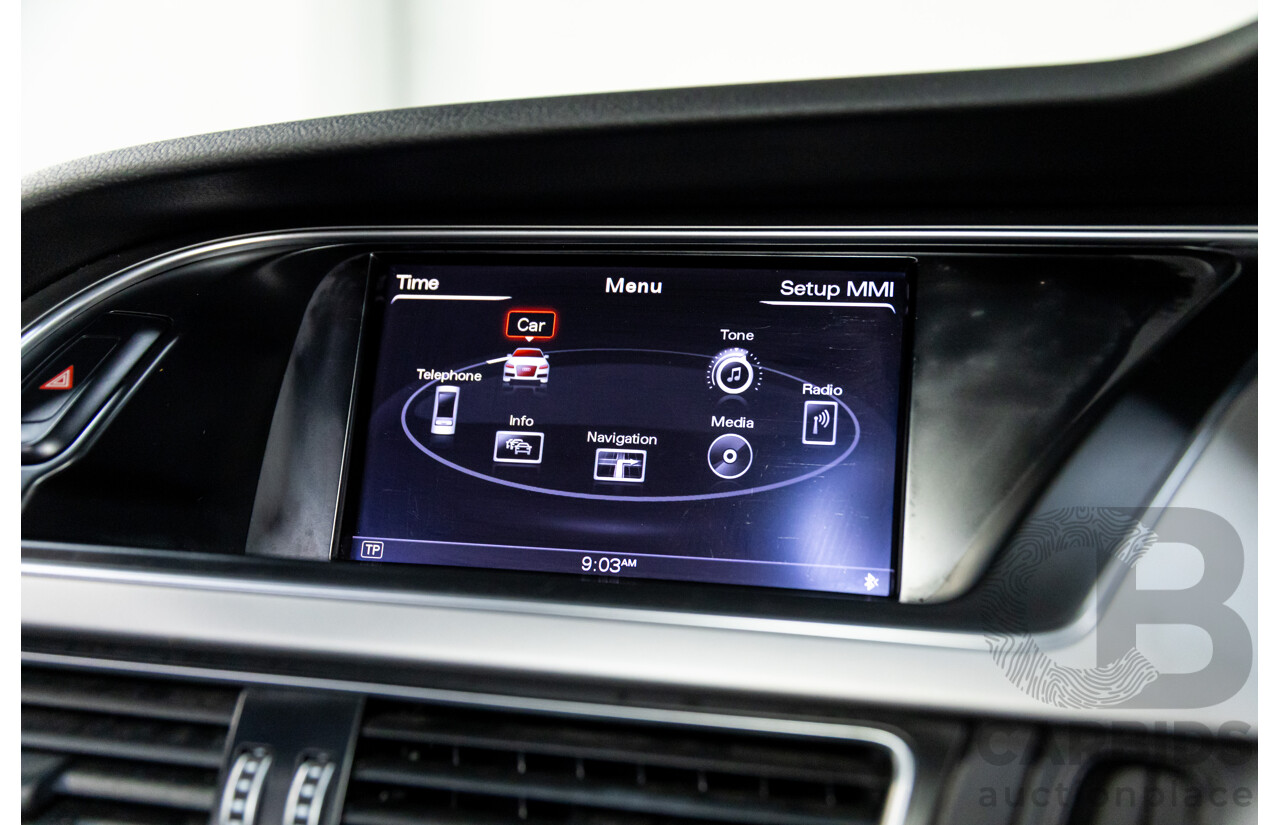 3/2015 Audi A5 S-Line 1.8 TFSI 8T MY15 2d Cabriolet Mythos Black Metallic Turbo 1.8L