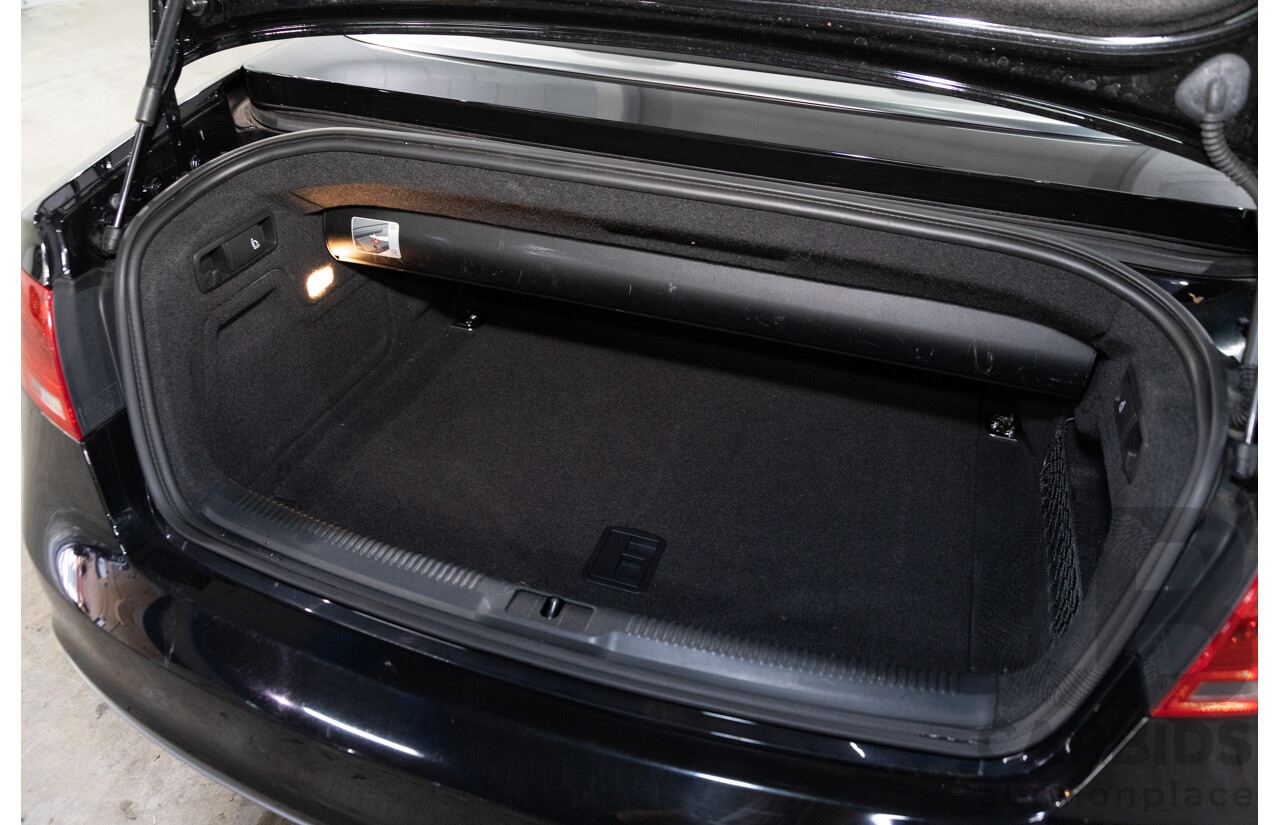 3/2015 Audi A5 S-Line 1.8 TFSI 8T MY15 2d Cabriolet Mythos Black Metallic Turbo 1.8L