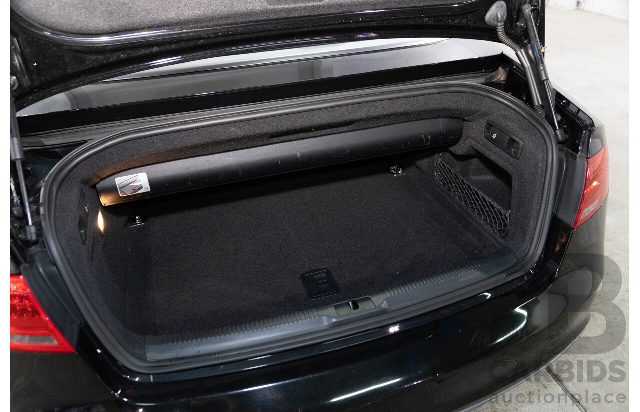 3/2015 Audi A5 S-Line 1.8 TFSI 8T MY15 2d Cabriolet Mythos Black Metallic Turbo 1.8L